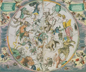 Celestial Planisphere Showing the Signs of the Zodiac, from 